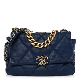 Chanel Goatskin Quilted Large Chanel 19