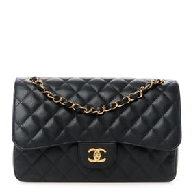 Chanel Caviar Quilted Jumbo Double Flap