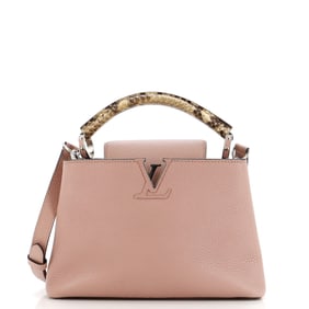 Louis Vuitton Capucines Bag Leather with