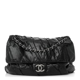 Chanel Glazed Calfskin Twisted Maxi Flap