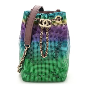 Chanel Faded Metallic Mesh Mini Bucket