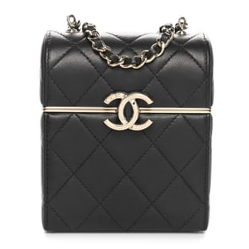 Chanel Lambskin Quilted Small Box With