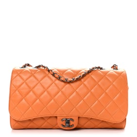 Chanel Lambskin Quilted Jumbo Grocery By
