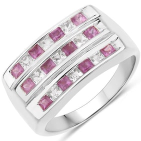 1.26 CT Genuine Pink Sapphire and
