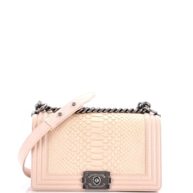 Chanel Boy Flap Bag Python Old