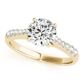 1.25 ctw Certified VS/SI Diamond Ring 18k Yellow Gold