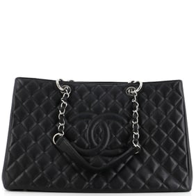 Chanel Grand Shopping Tote Quilted Caviar