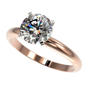 2 ctw Certified Quality Diamond Engagment Ring 10k Rose Gold