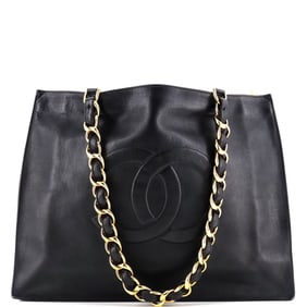 Chanel Vintage CC Chain Tote Lambskin