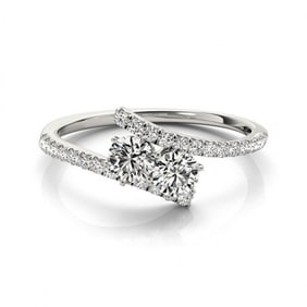 1 ctw VS/SI Diamond 2 Stone 2 Stone Ring 18k White Gold