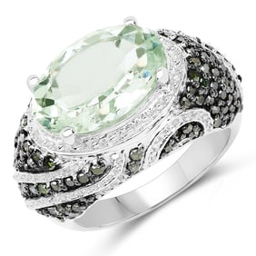 5.98 CT Genuine Green Amethyst &