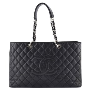 Chanel Grand Shopping Tote Quilted Caviar
