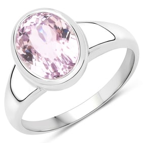 3.50 CT Genuine Kunzite 14K White