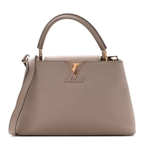 Louis Vuitton Taurillon Capucines PM Galet