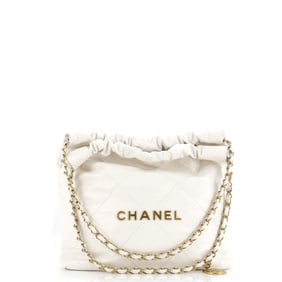 Chanel 22 Chain Hobo Quilted Calfskin