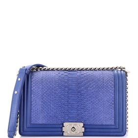 Chanel Boy Flap Bag Python New