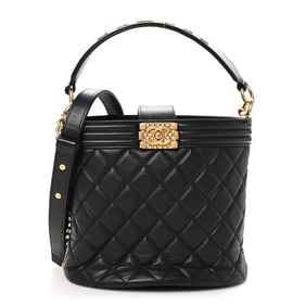 Chanel Calfskin Quilted Boy Bucket Bag