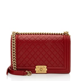 Chanel Lambskin New Medium Boy Bag