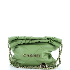 Chanel 22 Chain Hobo Quilted Caviar