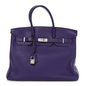 Hermes Togo Birkin 35 Iris
