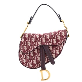 Christian Dior Saddle Handbag Oblique Canvas