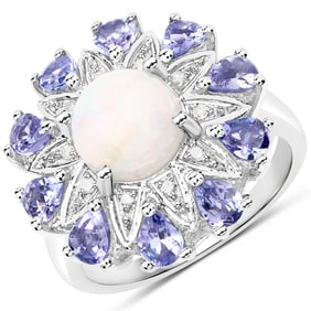 2.32 CT Genuine Ethiopian Opal, Tanzanite