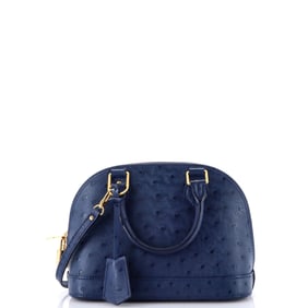 Louis Vuitton Alma Handbag Ostrich BB