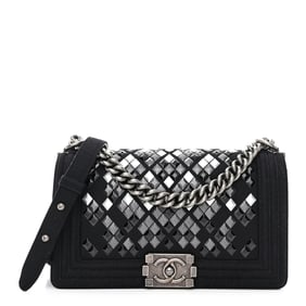 Chanel Wool Lambskin Embroidered Mosaic Medium