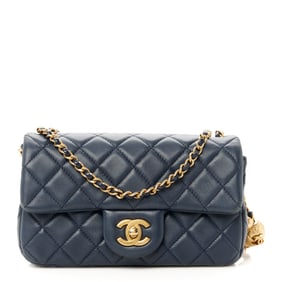 Chanel Lambskin Quilted Mini Pearl Crush