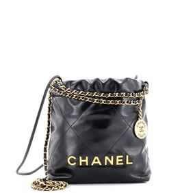 Chanel 22 Chain Hobo Quilted Calfskin