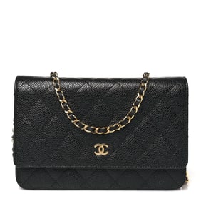 Chanel Caviar Quilted Wallet on Chain