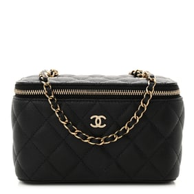 Chanel Caviar Quilted Small Vanity Case