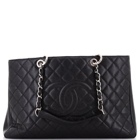 Chanel Grand Shopping Tote Quilted Caviar
