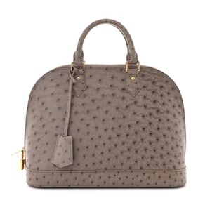 Louis Vuitton Ostrich Alma PM Gris