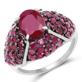 5.15 CT Genuine Glass Filled Ruby