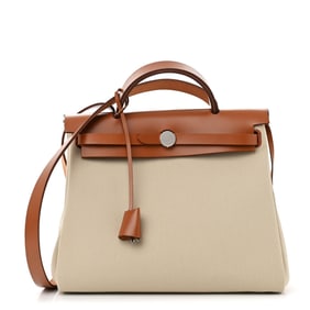 Hermes Military Toile Vache Hunter Herbag