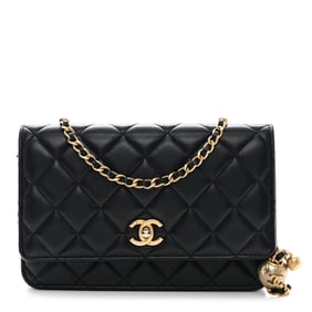 Chanel Lambskin Quilted CC Pearl Crush