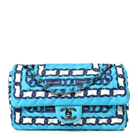 Chanel Silk Chain Printed Medium Single