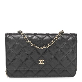 Chanel Caviar Quilted Wallet on Chain
