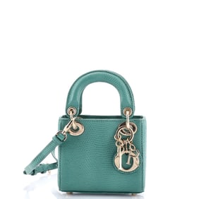 Christian Dior Lady Dior Bag Lizard