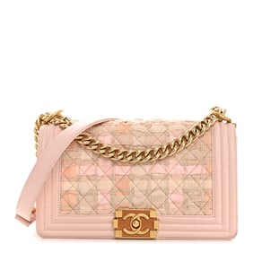 Chanel Tweed Lambskin Medium Boy Flap
