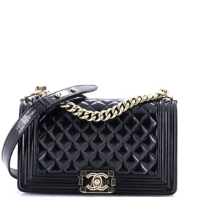 Chanel Boy Flap Bag Quilted Iridescent