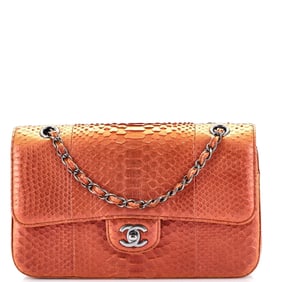 Chanel Classic Double Flap Bag Python