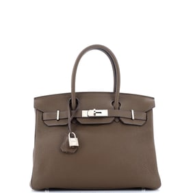 Hermes Birkin Handbag Verso Clemence with