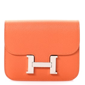 Hermes Epsom Constance Slim Wallet Orange