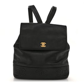 Chanel Caviar CC Backpack Black