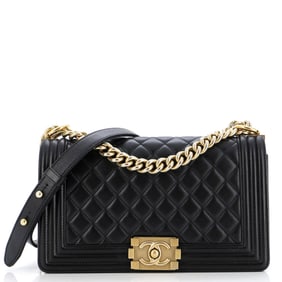 Chanel Boy Flap Bag Quilted Lambskin