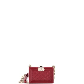 Chanel Boy Chain Box Minaudiere Quilted