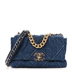 Chanel Denim Quilted Medium Chanel 19