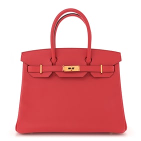 Hermes Epsom Birkin 30 Rouge Tomate